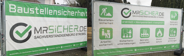 MrSICHER Bauzaunbanner